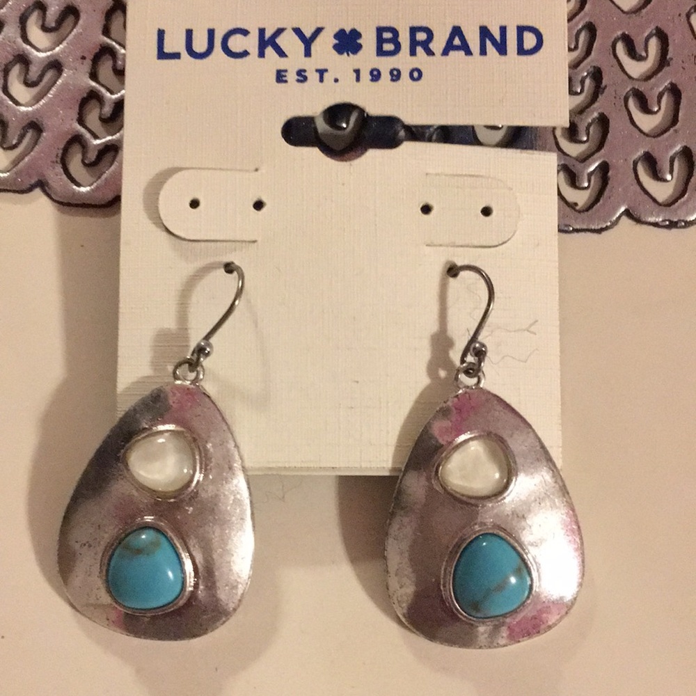 Lucky Brand Earrings Silver Never Worn